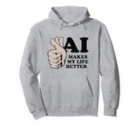 Funny AI Artificial Intelligence Machine Learning Geek Nerd Pullover Hoodie