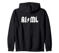 Funny AI Artificial Intelligence ML Machine Learning AI/ML Zip Hoodie