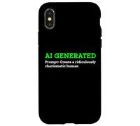Funny AI Generated Create Ridiculously Charismatic Human Fun Case for iPhone X/XS
