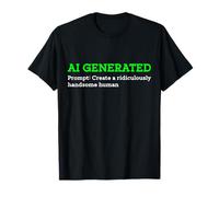 Funny AI Generated Create Ridiculously Handsome Human Mens T-Shirt