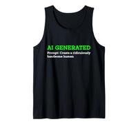 Funny AI Generated Create Ridiculously Handsome Human Mens Tank Top