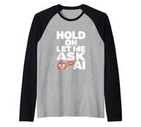 Funny AI Humor Shirt for Vibe Programmers Coders Developers Raglan Baseball Tee