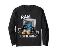 Funny AI RAM Over Riches Data Center Server Admin Tech Long Sleeve T-Shirt