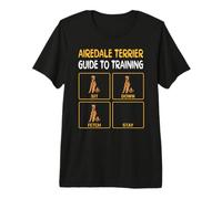 Funny Airedale Terrier Guide to Training Dog Obedience Premium T-Shirt