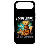 Funny Airedale Terrier I Work Hard Airedale Terrier Lovers Case for iPhone Air
