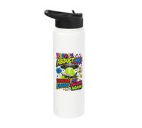 Funny Airport Exchange UFO Flight Delay Humor Stainless Steel Insulated Water Bottle