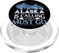 Funny Alaska Is Calling And I Must Go Design PopSockets PopGrip for MagSafe