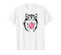 Funny Alaskan Malamute Portrait Dogs mom Sleddog sled Dog T-Shirt