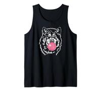 Funny Alaskan Malamute Portrait Dogs mom Sleddog sled Dog Tank Top