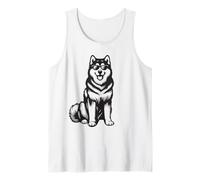 Funny Alaskan Malamute with Sunglasses Tank Top