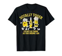 Funny Alcohol Beer Drinking Drunk Sober Retro Sotally Tober T-Shirt