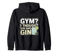 Funny Alcohol Quotes for Athletes and Bodybuilders Zip Hoodie