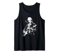 Funny Alexander Hamilton Playing Guitar Smoking Vintage Tank Top