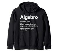 Funny Algebra Lover Algebro Definition Math Teacher Joke Zip Hoodie