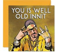 Funny Ali G Birthday Cards for Women and Men, Well Old Innit