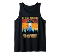 Funny Alien Abduction Malinois Dutch Shepherd UFO UAP Dog Tank Top