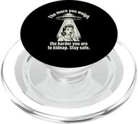 Funny Alien Abduction The More You Weigh Harder To Kidnap PopSockets PopGrip for MagSafe
