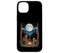 Funny Alien Bigfoot Campfire Sasquatch UFO Bbq Friends Fun Case for iPhone 14 Plus