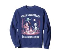 Funny ALIEN BIGFOOT ENCOUNTERS S'MORE KIND Campfire Crew Sweatshirt