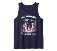 Funny Alien Bigfoot Encounters S'More Kind Campfire Crew Tank Top