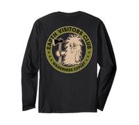 Funny Alien Bigfoot Sasquatch Wilderness Expert on the Back Long Sleeve T-Shirt