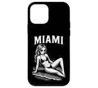 Funny Alien Bikini Model Miami Summer Vacation Beach Case for iPhone 12 mini