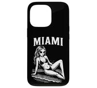 Funny Alien Bikini Model Miami Summer Vacation Beach Case for iPhone 13 Pro