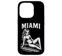Funny Alien Bikini Model Miami Summer Vacation Beach Case for iPhone 14 Pro