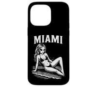 Funny Alien Bikini Model Miami Summer Vacation Beach Case for iPhone 14 Pro Max