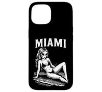 Funny Alien Bikini Model Miami Summer Vacation Beach Case for iPhone 15