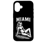 Funny Alien Bikini Model Miami Summer Vacation Beach Case for iPhone 16