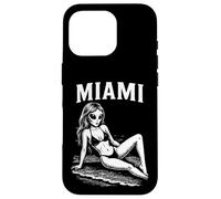 Funny Alien Bikini Model Miami Summer Vacation Beach Case for iPhone 16 Pro