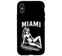 Funny Alien Bikini Model Miami Summer Vacation Beach Case for iPhone X/XS