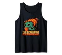 Funny Alien Design for Baristas Spaced Out Humor Tank Top