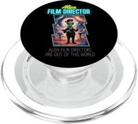 Funny Alien Film Director Sci-Fi Filmmaker Space UFO Lovers PopSockets PopGrip for MagSafe