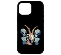 Funny Alien Goat Abduction Case for iPhone 16 Pro Max