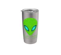 Funny Alien Humans aren't Real Tee Cute UFO Space Gift Stainless Steel Insulated Tumbler