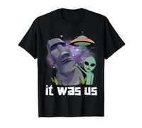 Funny Alien Moai Statue Easter Island T-Shirt