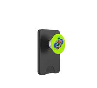 Funny Alien on a Skateboard PopSockets PopWallet for MagSafe