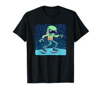 Funny Alien on Ice for an Out-of-This-World Spin T-Shirt