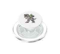 Funny Alien Riding Dinosaur Holding Space Halloween Costume PopSockets PopGrip for MagSafe