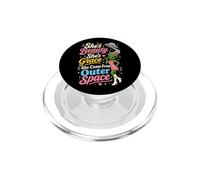 Funny Alien She's Beauty She Came From Outer Space Lady PopSockets PopGrip for MagSafe