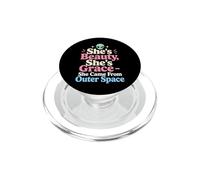Funny Alien She's Beauty She Came From Outer Space PopSockets PopGrip for MagSafe