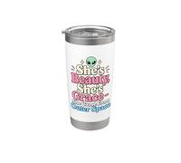 Funny Alien She's Beauty She Came from Outer Space Stainless Steel Insulated Tumbler