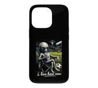 Funny Alien Soccer I Live Here Meme Boba Tea Design Case for iPhone 13 Pro