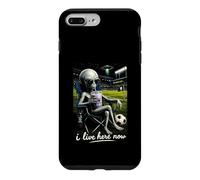 Funny Alien Soccer I Live Here Meme Boba Tea Design Case for iPhone 7 Plus/8 Plus