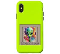 Funny Alien TAKE ME TO YOUR LEADER Case for iPhone X/XS