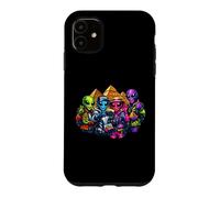 Funny Alien Tourists at the Pyramids of Giza Case for iPhone 11