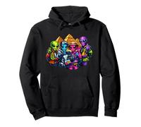 Funny Alien Tourists at the Pyramids of Giza Pullover Hoodie
