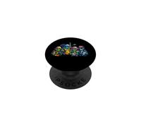 Funny Alien Tourists in Paris, Space Travelers PopSockets Adhesive PopGrip